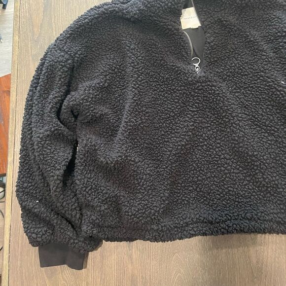 Thread and Supply Blace Fleece Sherpa Cropped Jacket Size XXL - Picture 2 of 10